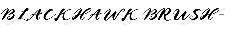 BLACKHAWK BRUSH字体转换